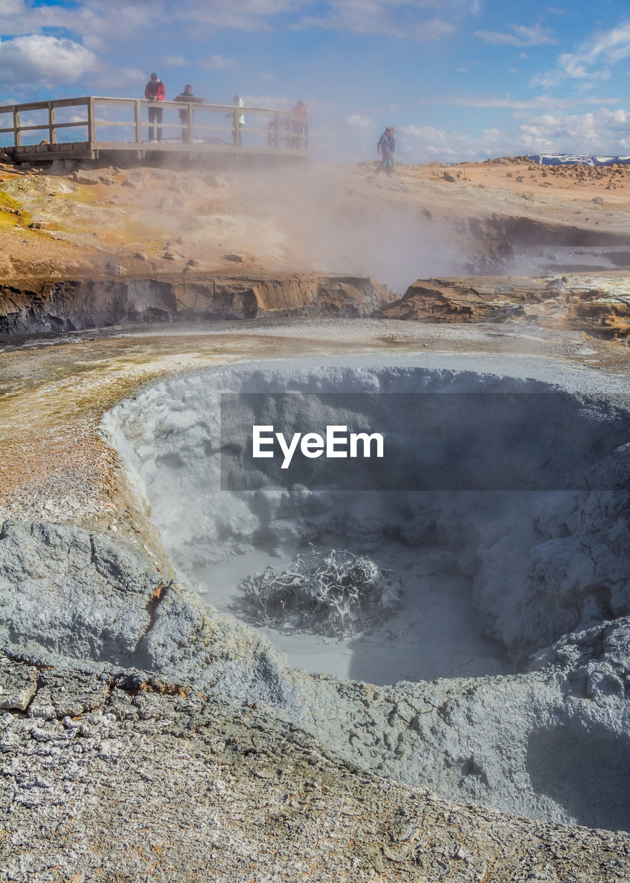 Otherwordly namafjall hverir geothermal hot spring area walking areas around sulfur vents mud pots