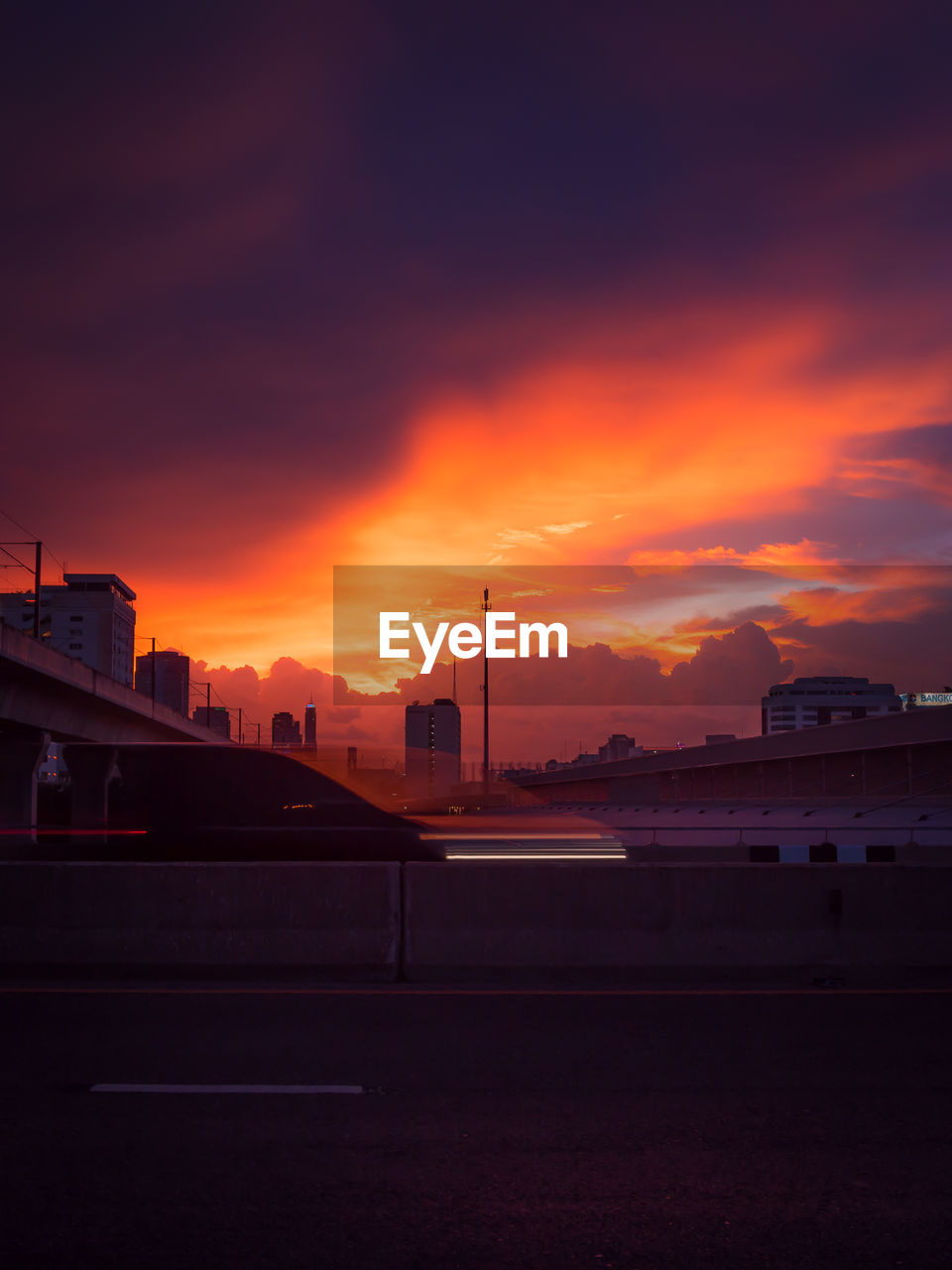 Bridge against sky during sunset