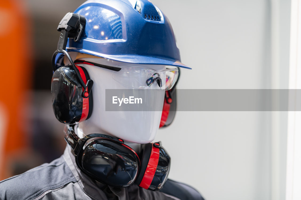 Ppe  industrial work safety and personal protection equipment on display