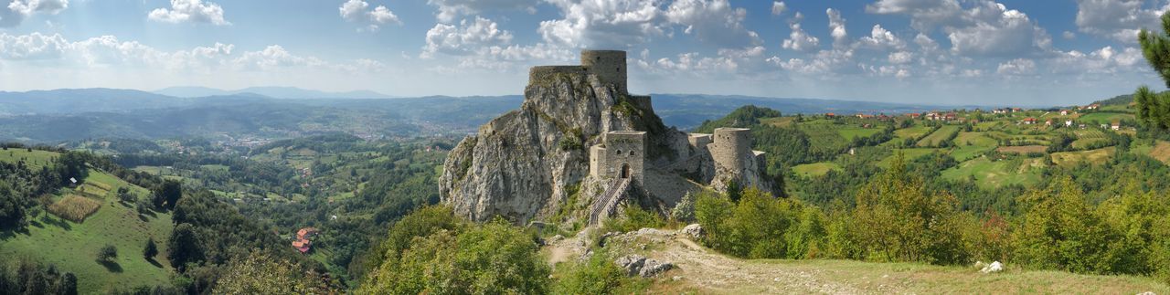 Panoramic view of landscape against sky