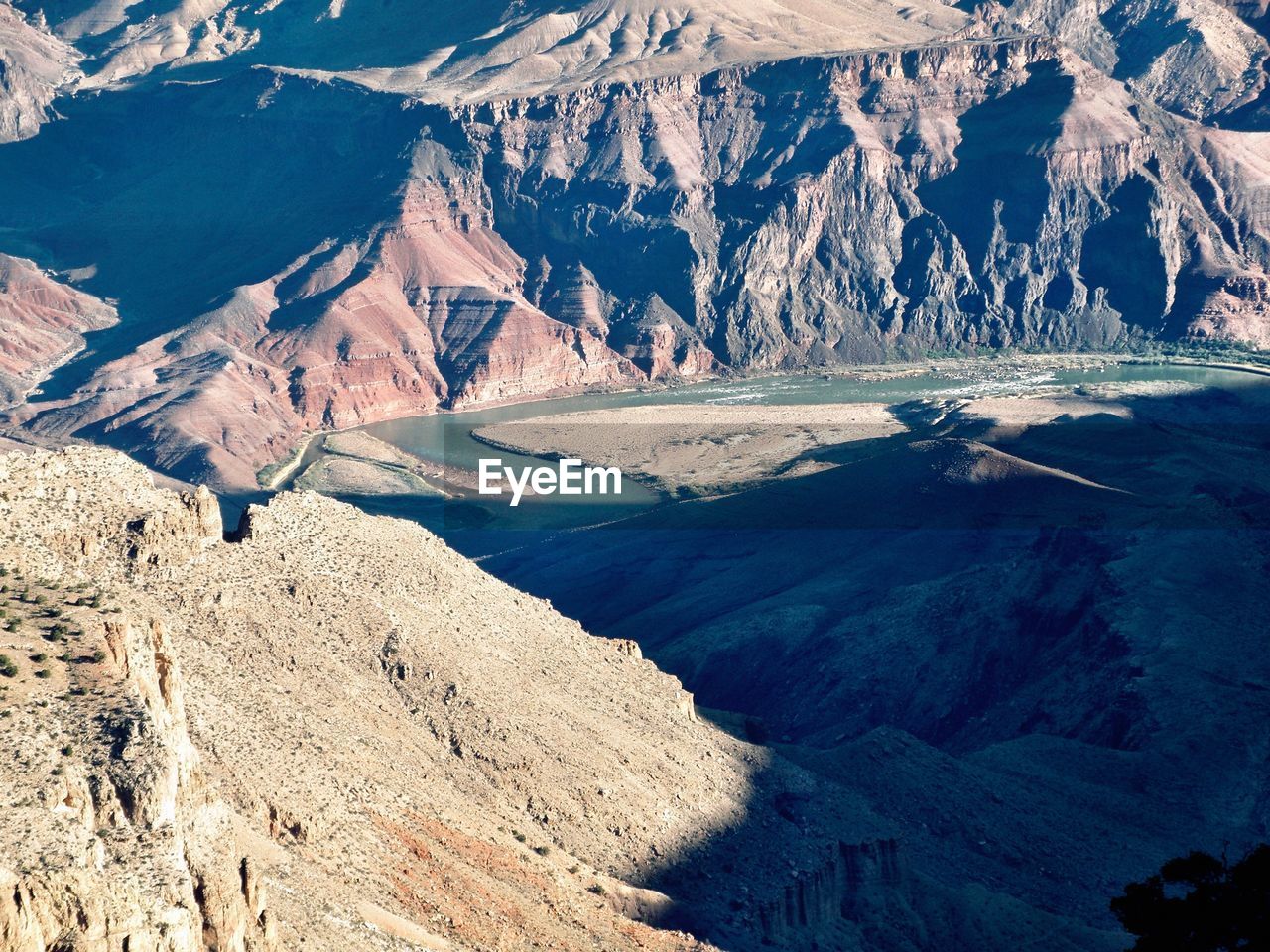 Scenic view of snowcapped mountains