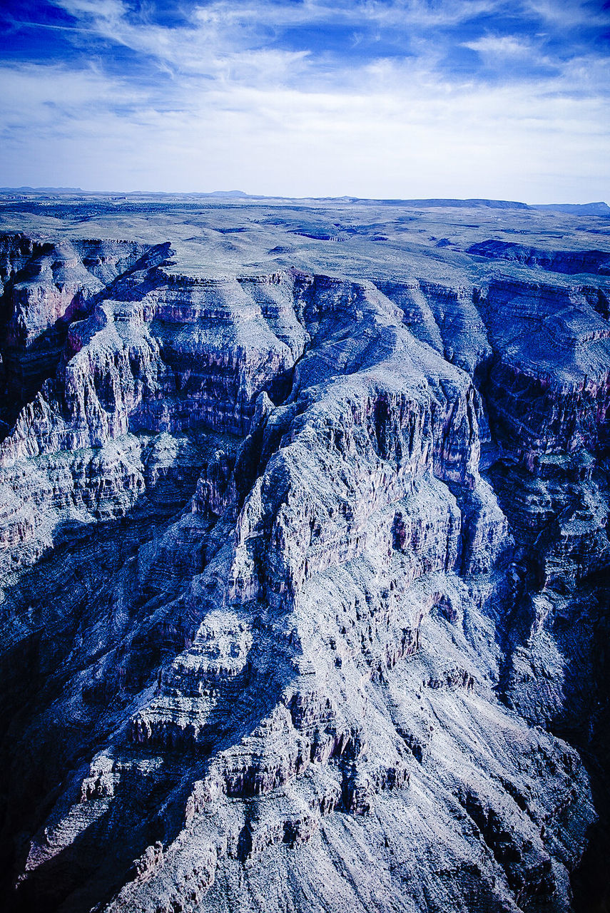 Scenic view of rocky mountains against sky at grand canyon national park