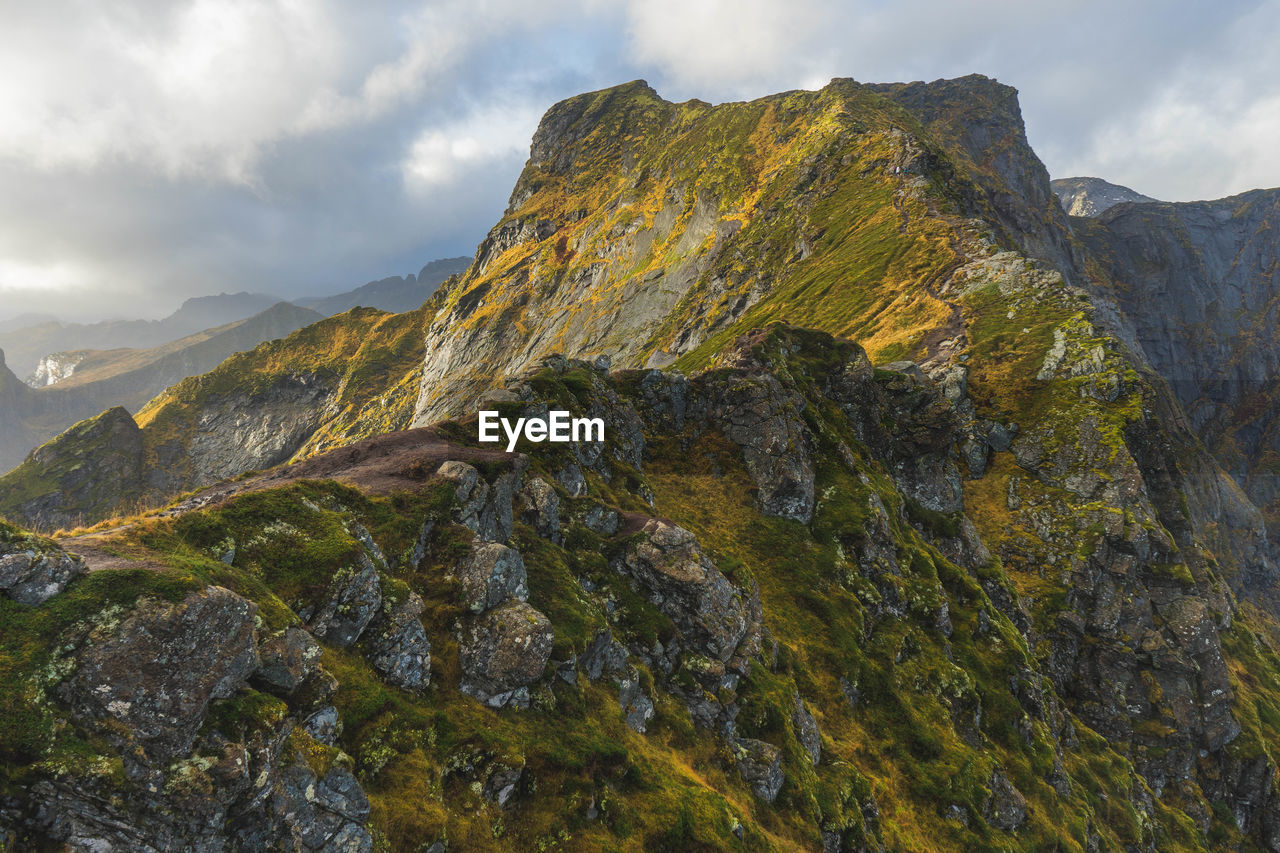 Scenic view of mountain against sky