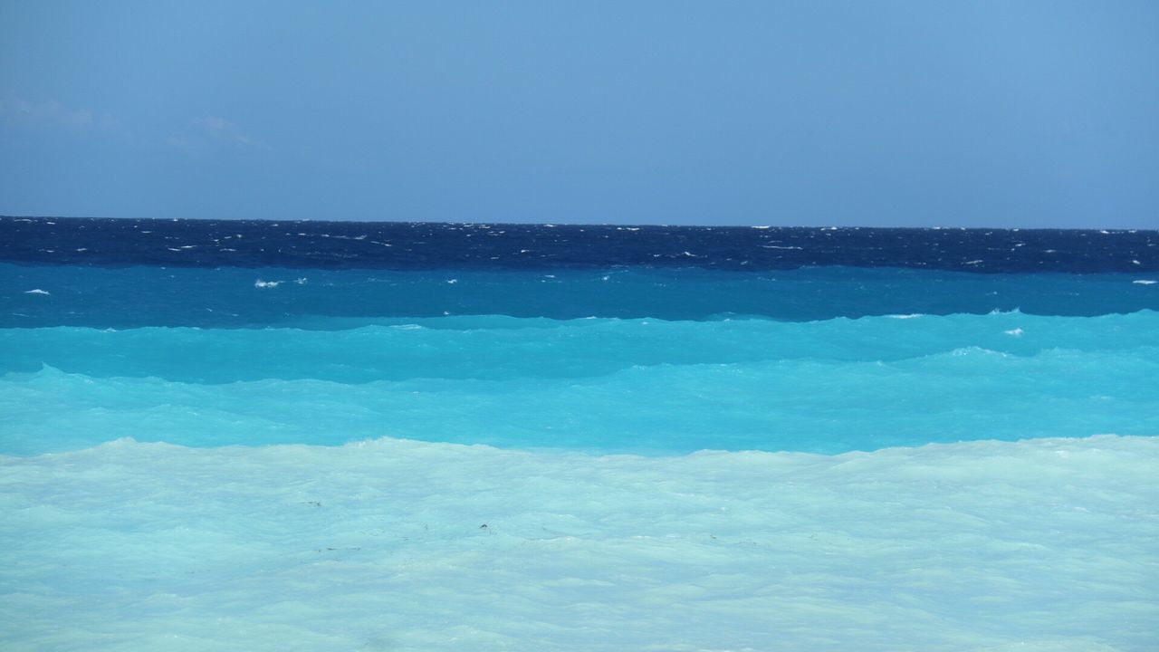 SCENIC VIEW OF SEA AGAINST BLUE SKY