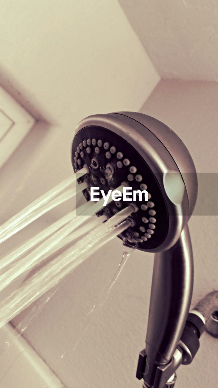 Close-up of shower head