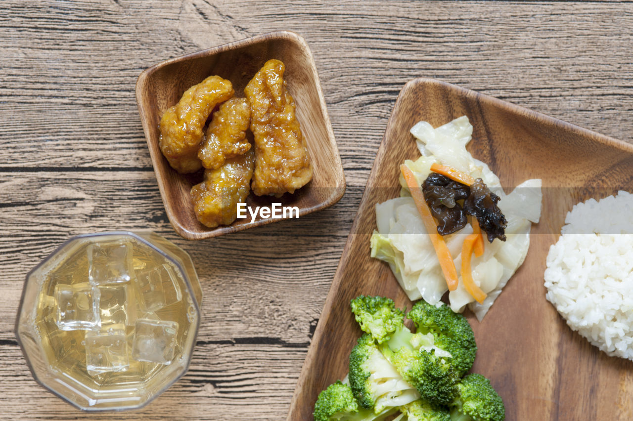 Close-up of food on table