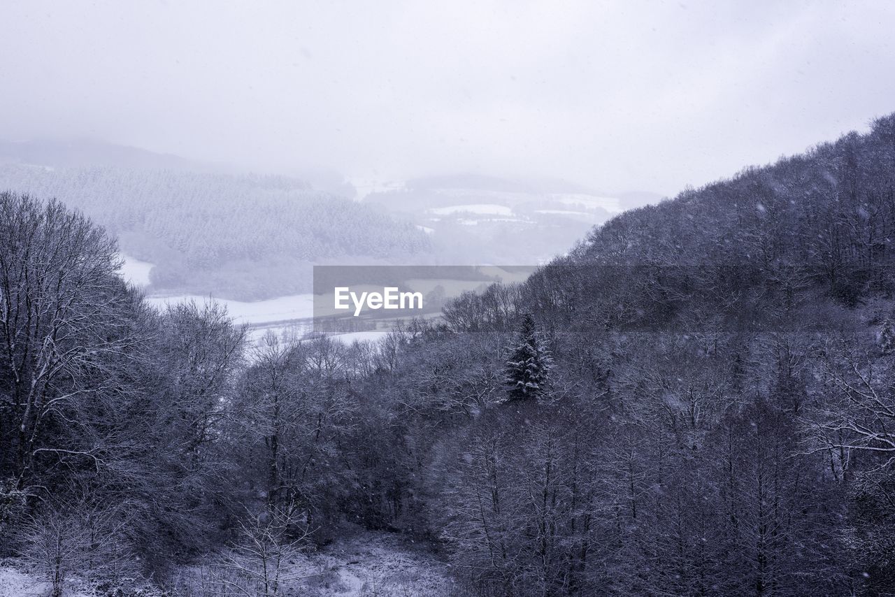 SCENIC VIEW OF SNOW COVERED MOUNTAINS