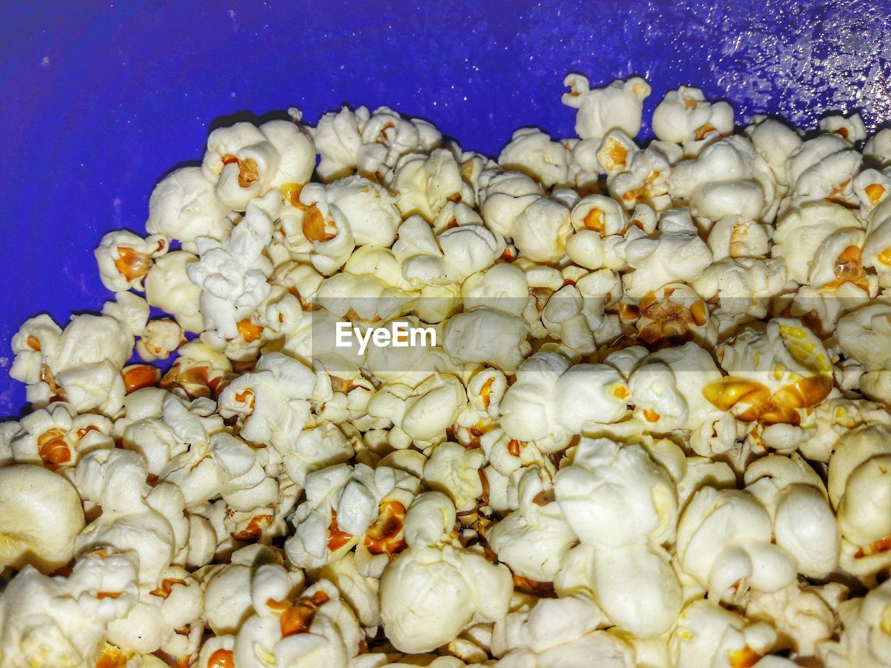 High angle view of popcorns in abundance