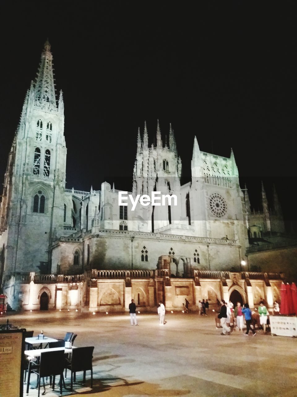 VIEW OF CHURCH AT NIGHT