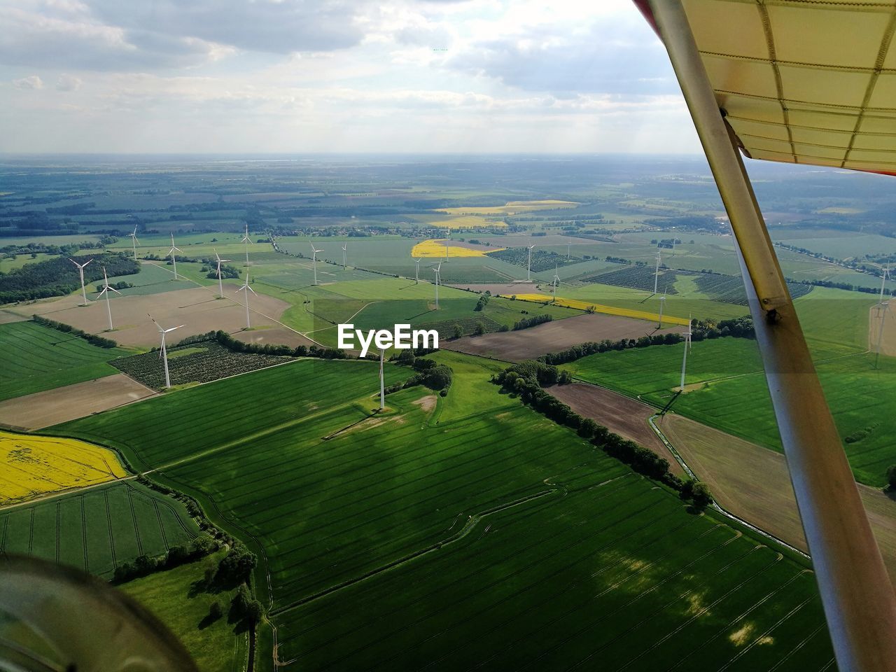 Aerial view of landscape against sky