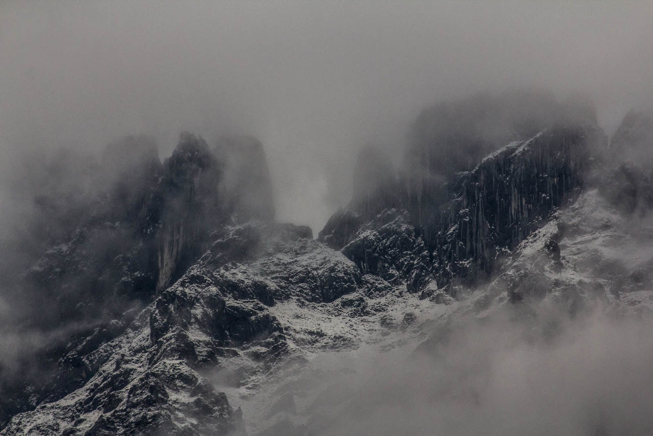 SCENIC VIEW OF SNOW COVERED MOUNTAINS