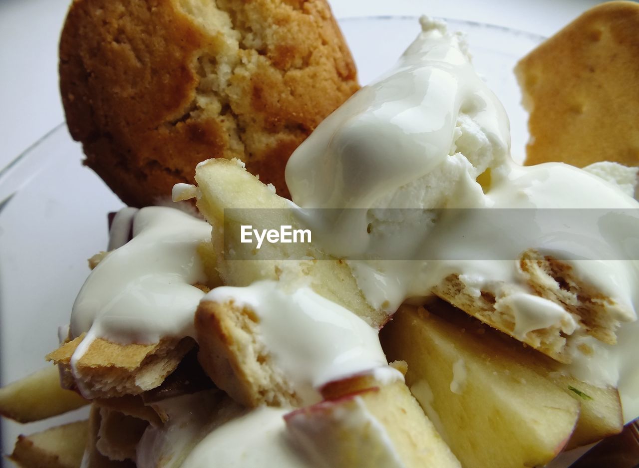 CLOSE-UP OF BREAD WITH CHEESE