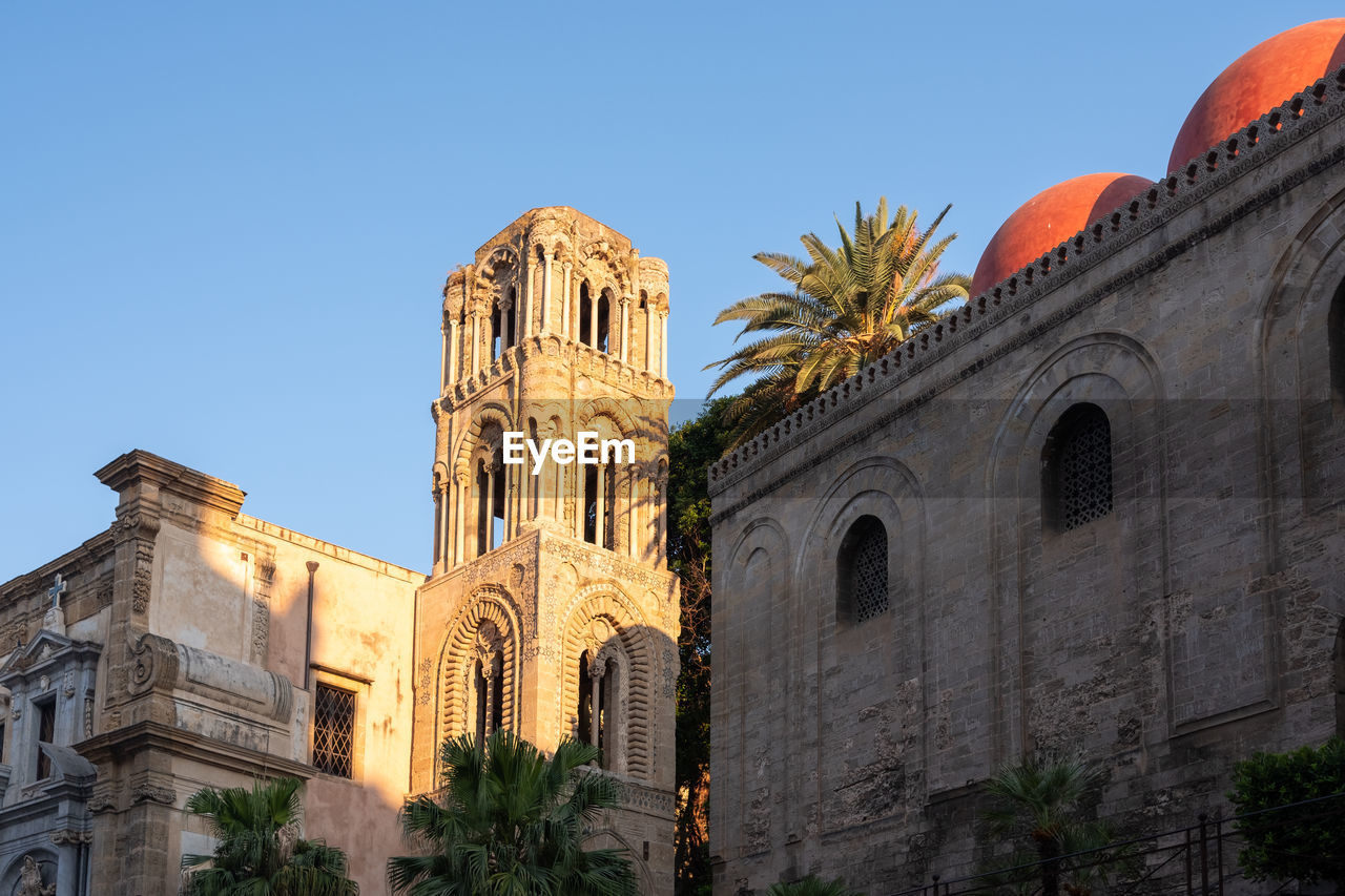 Low angle view of cathedral against clear sky