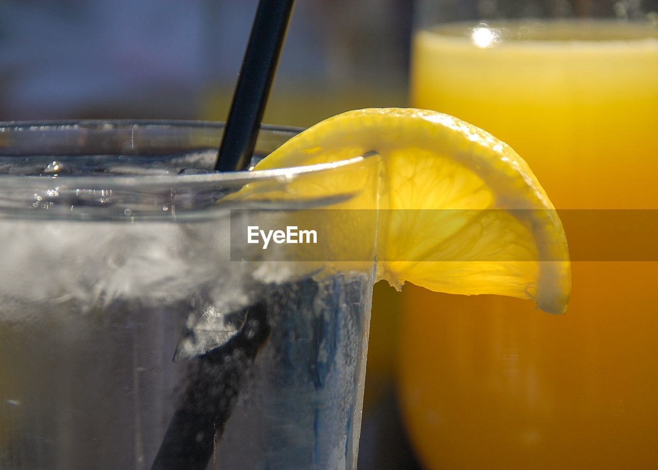 Close-up of drink in glass