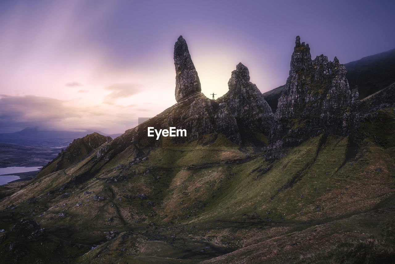 Sunrise at the old man of storr, isle of skye