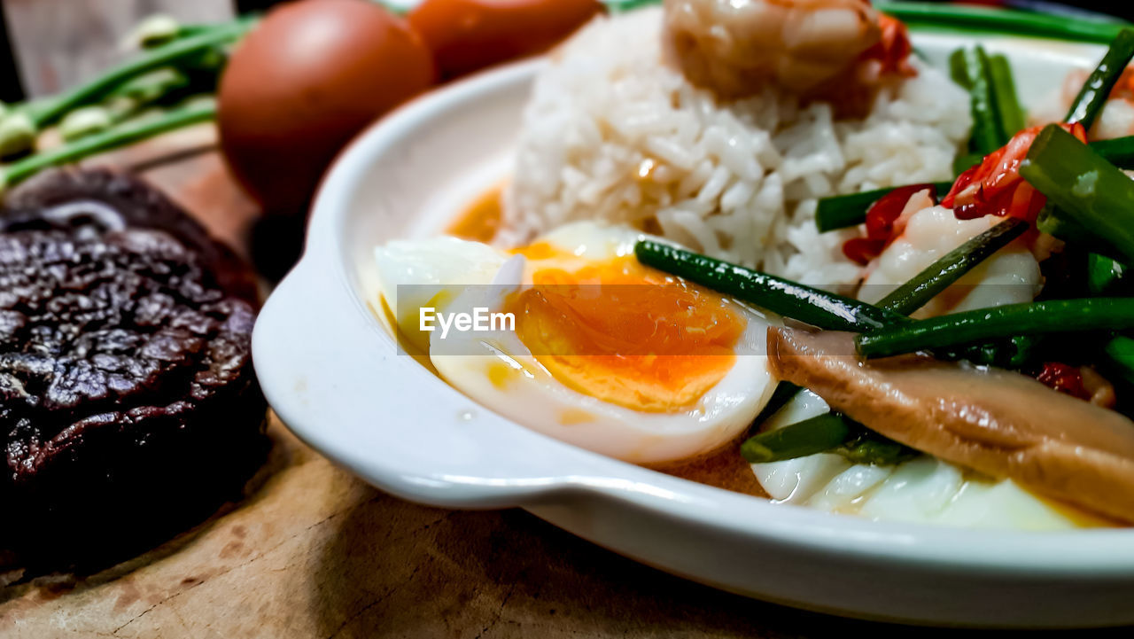 Close-up of food in plate