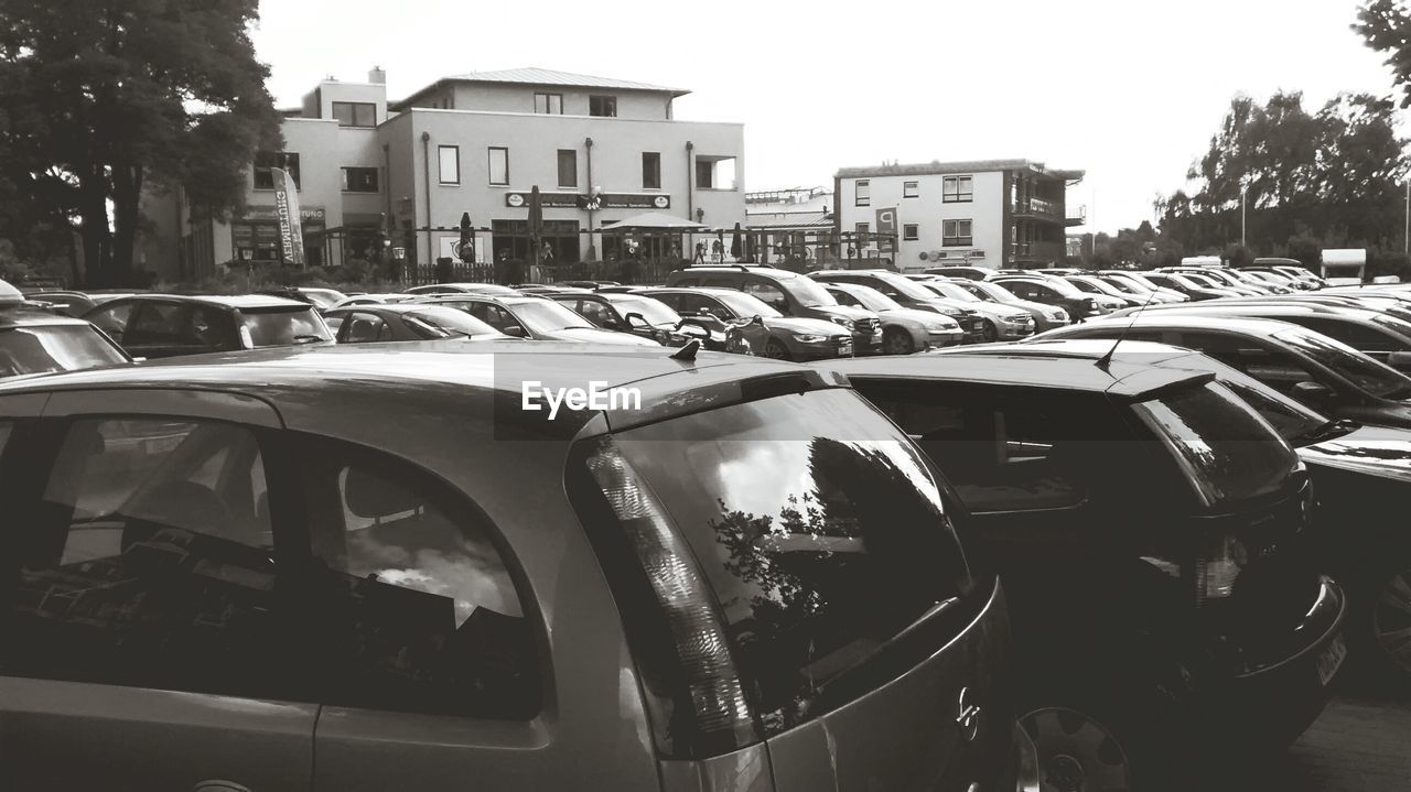 CARS PARKED IN PARKING LOT