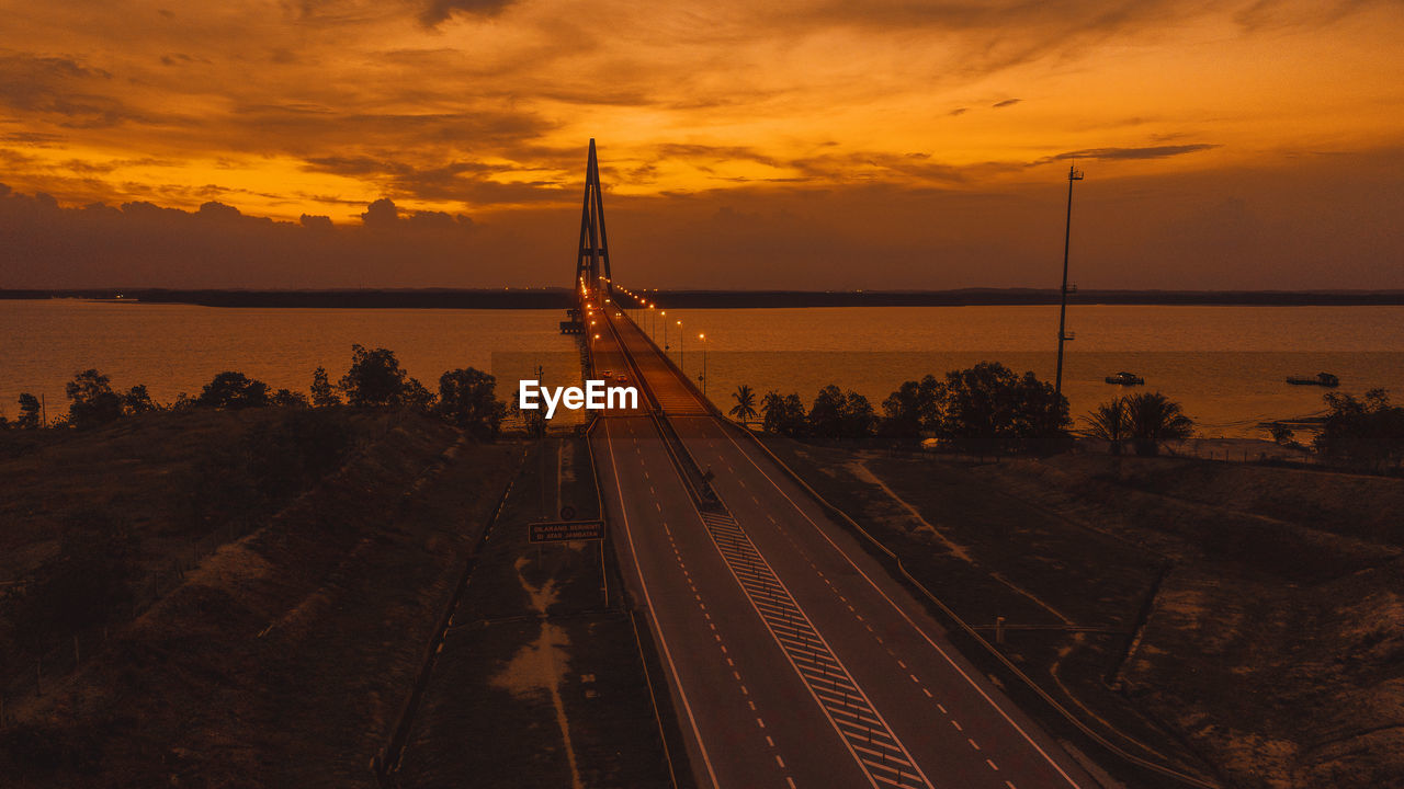 Sunset at sungai johor bridge