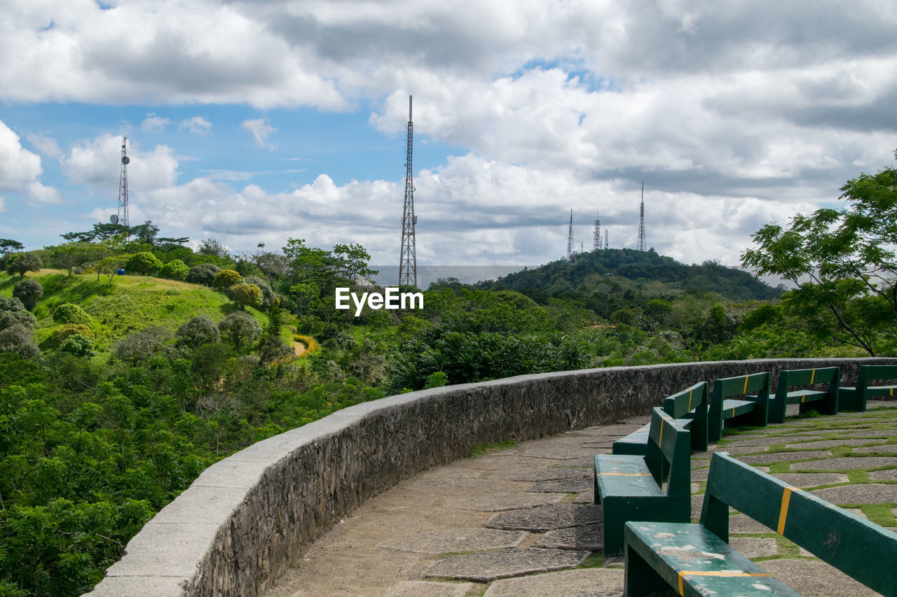 Scenic view of bridge against sky