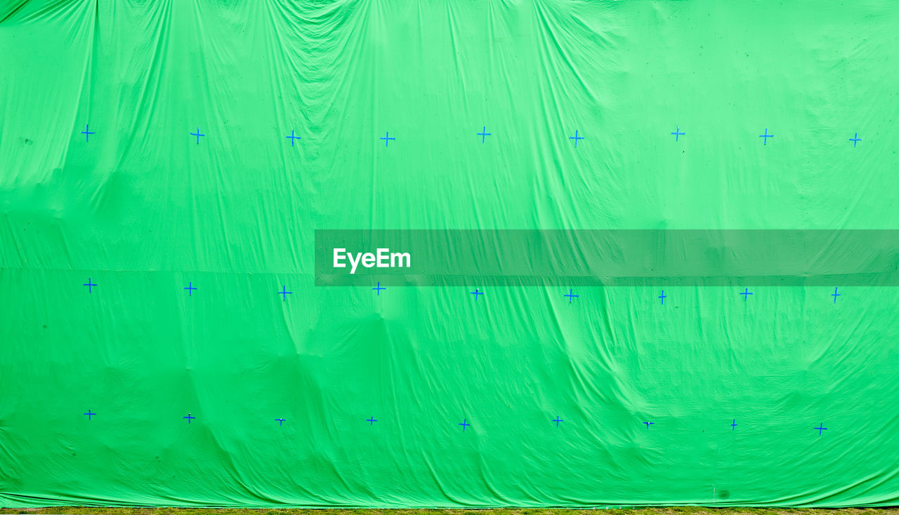 Full frame shot of green textile