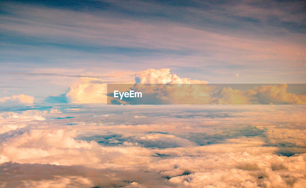 Aerial view of cloudscape