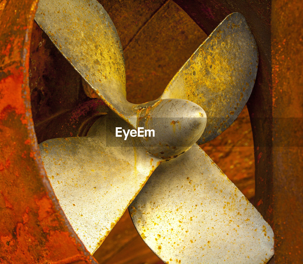 Ship propellers of a marine ship, which stands in a dry dock for repair