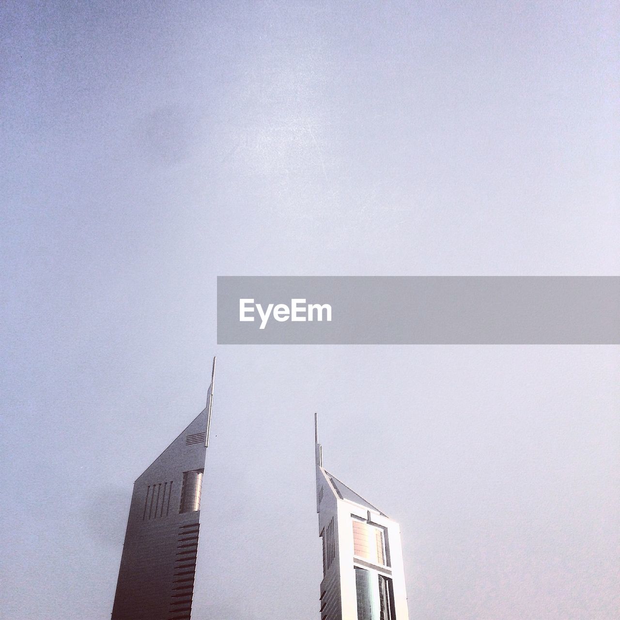 High section view of emirates towers