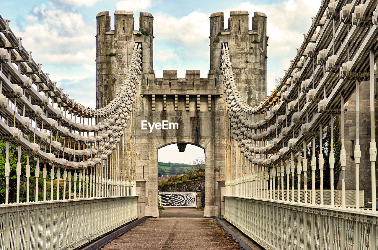 Bridge to conwy castle, wales