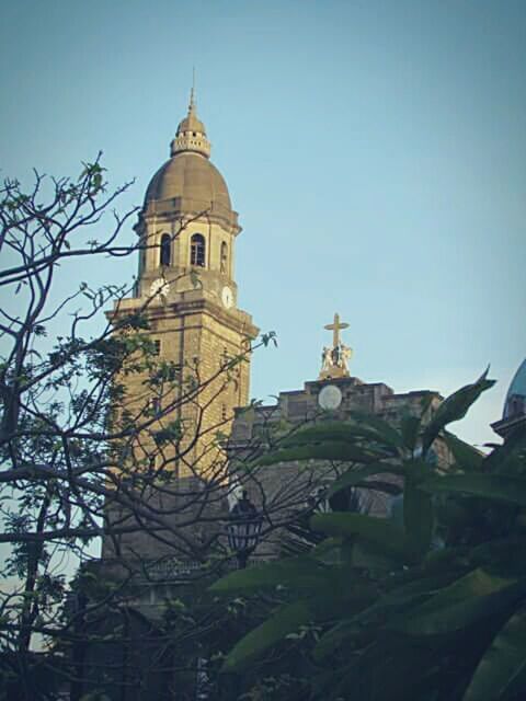 LOW ANGLE VIEW OF CHURCH WITH CHURCH