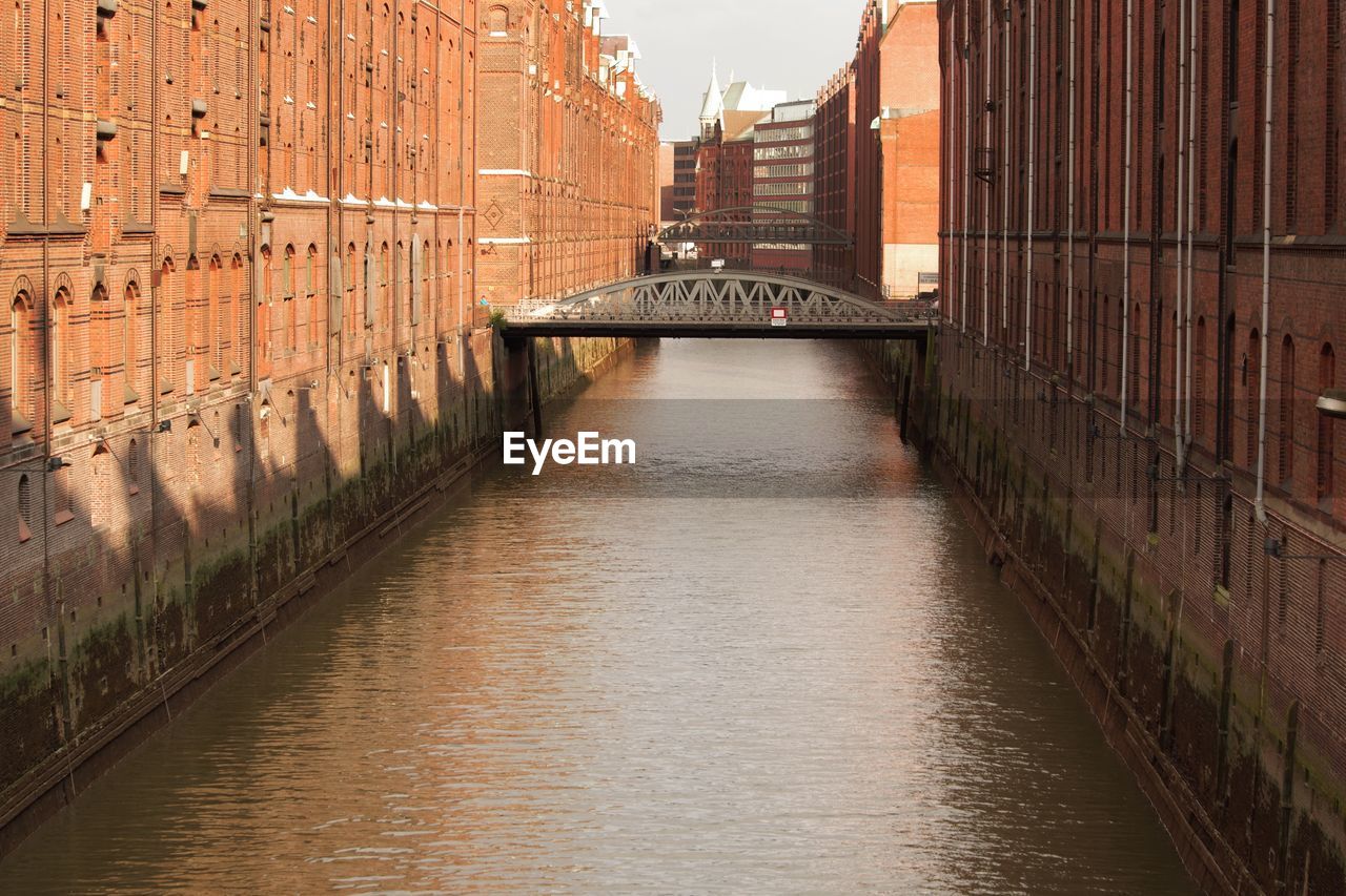 Narrow canal in old town