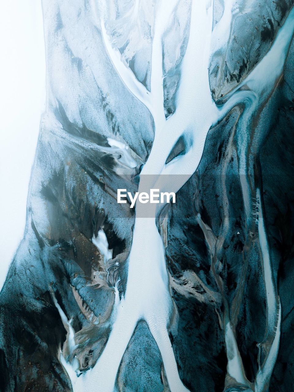 Scenic view of frozen lake