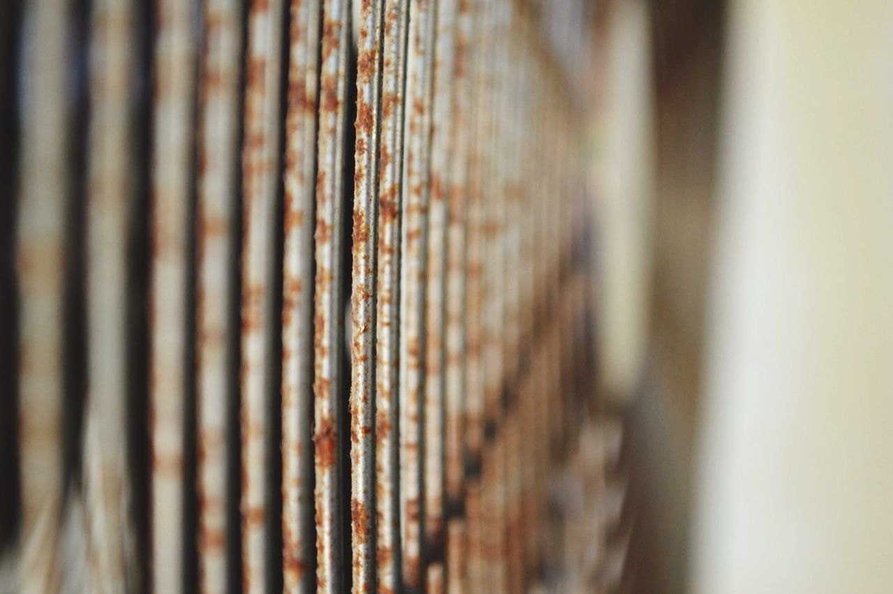 Close-up of rusty electric fan