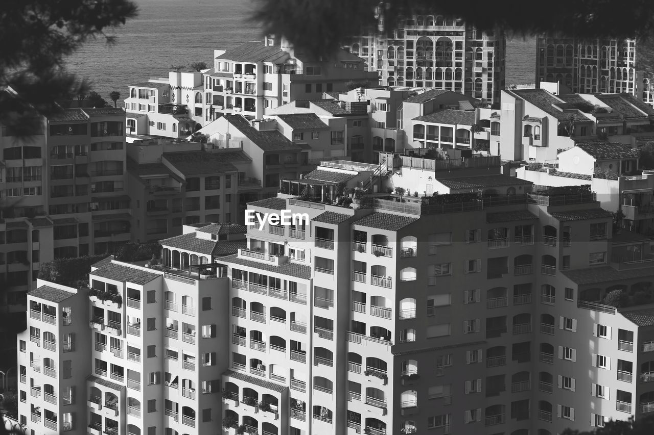 HIGH ANGLE VIEW OF BUILDINGS