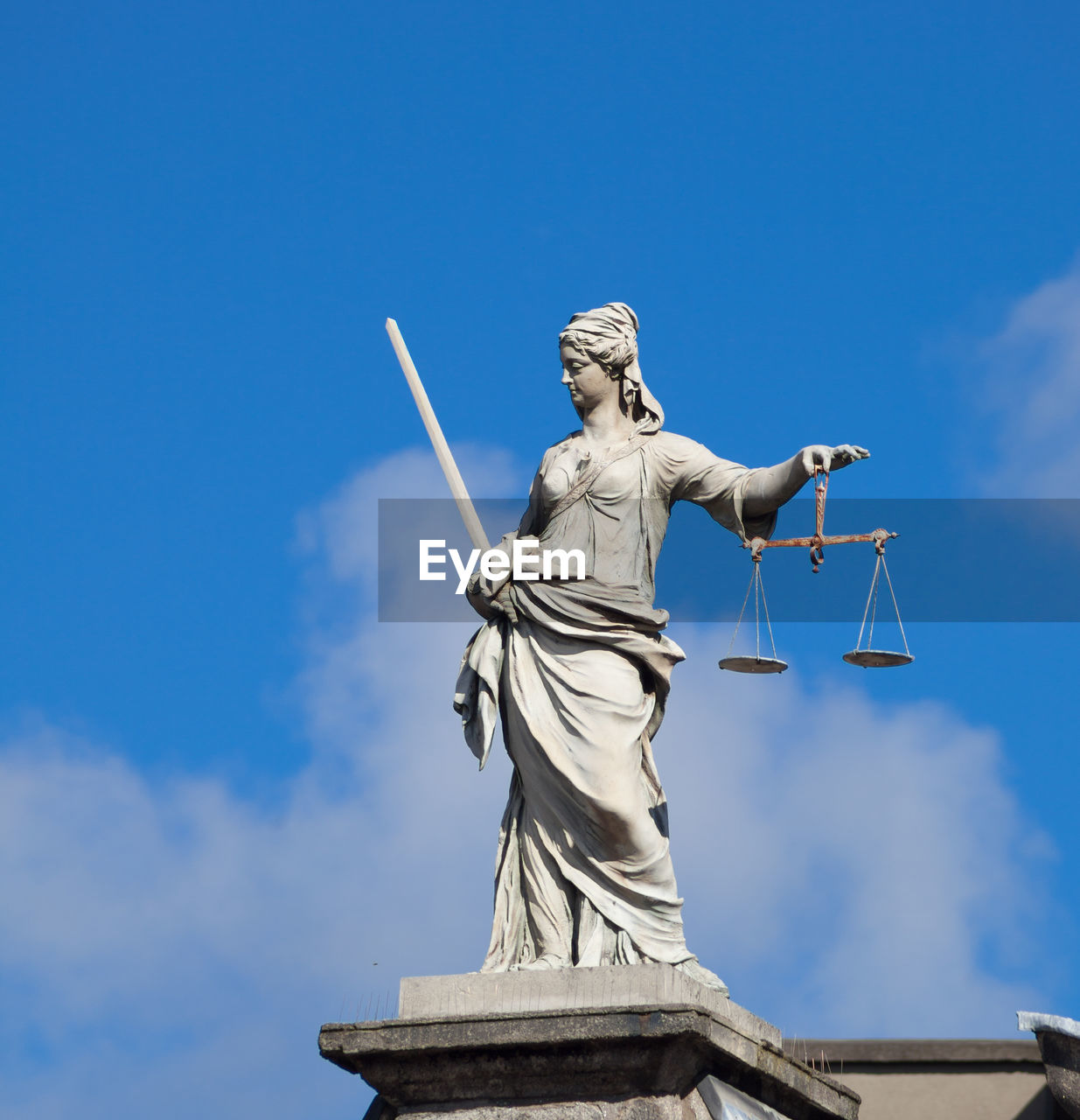 Low angle view of statue