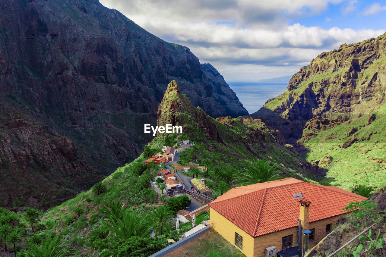 Masca village, the most visited tourist attraction of tenerife, spain