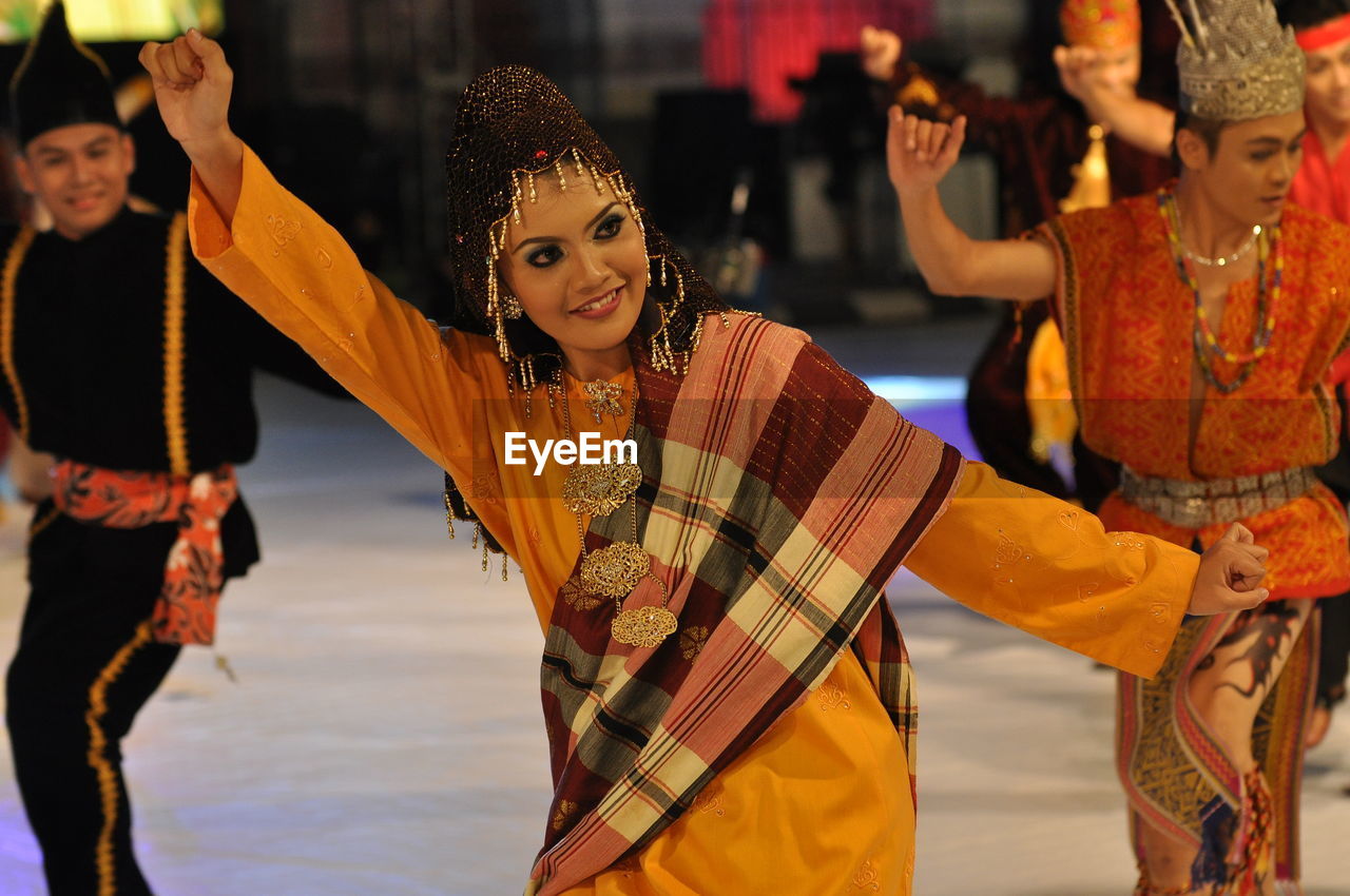 Young people performing traditional dance