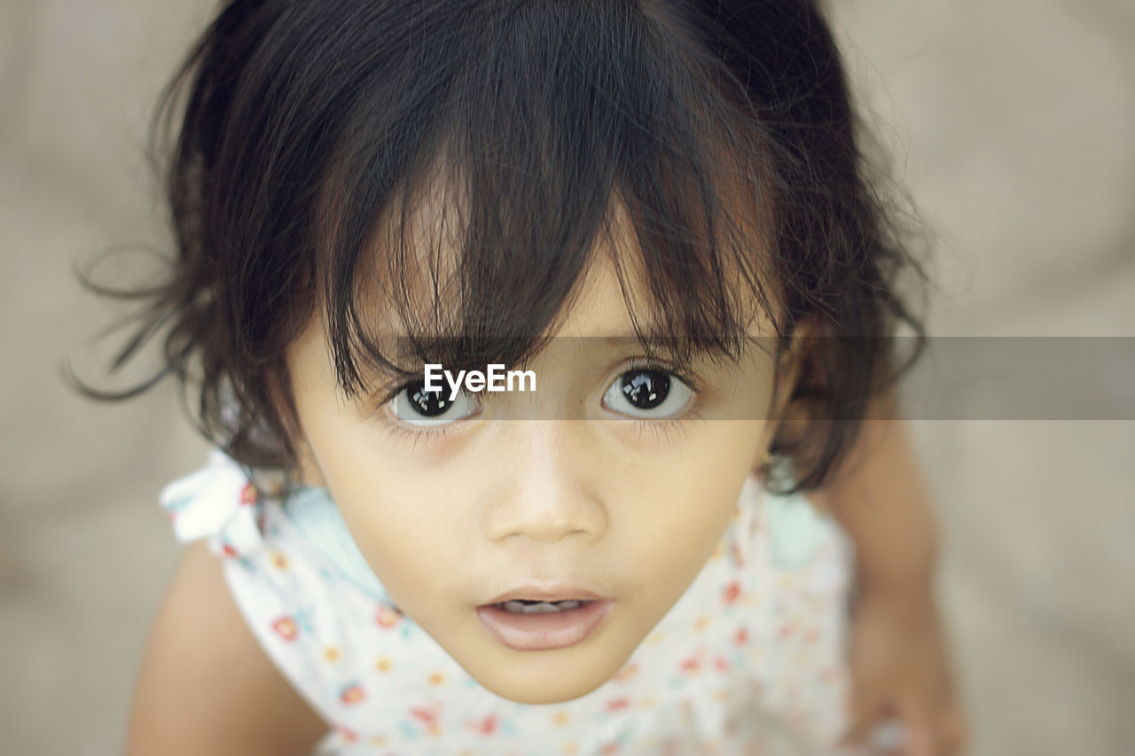 Hey, Look At Me Childhood Close-up Day Focus On Foreground Girls Headshot Indoors  Innocence Lifestyles Looking At Camera One Person People Portrait Real People