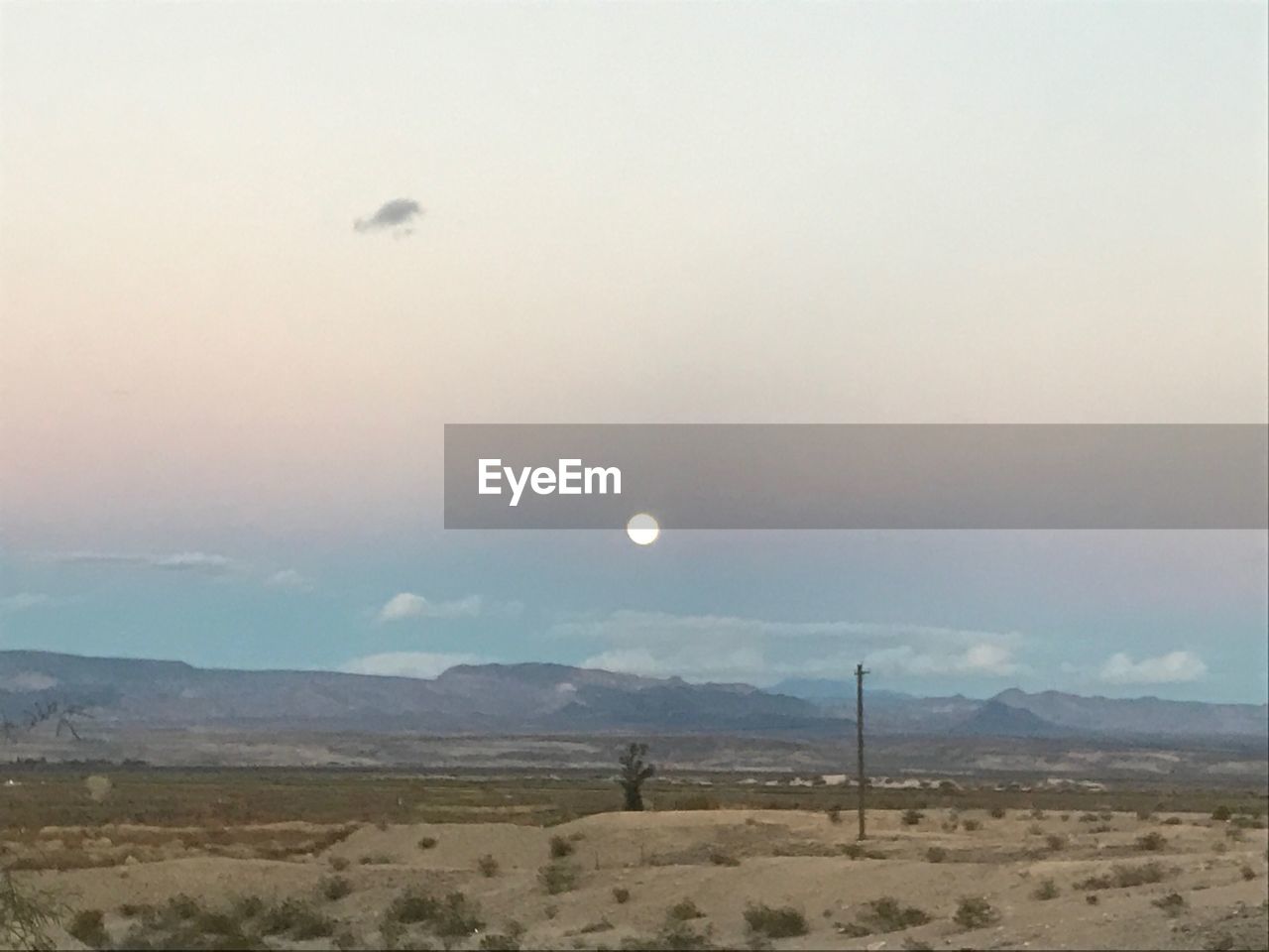 SCENIC VIEW OF MOON AT NIGHT