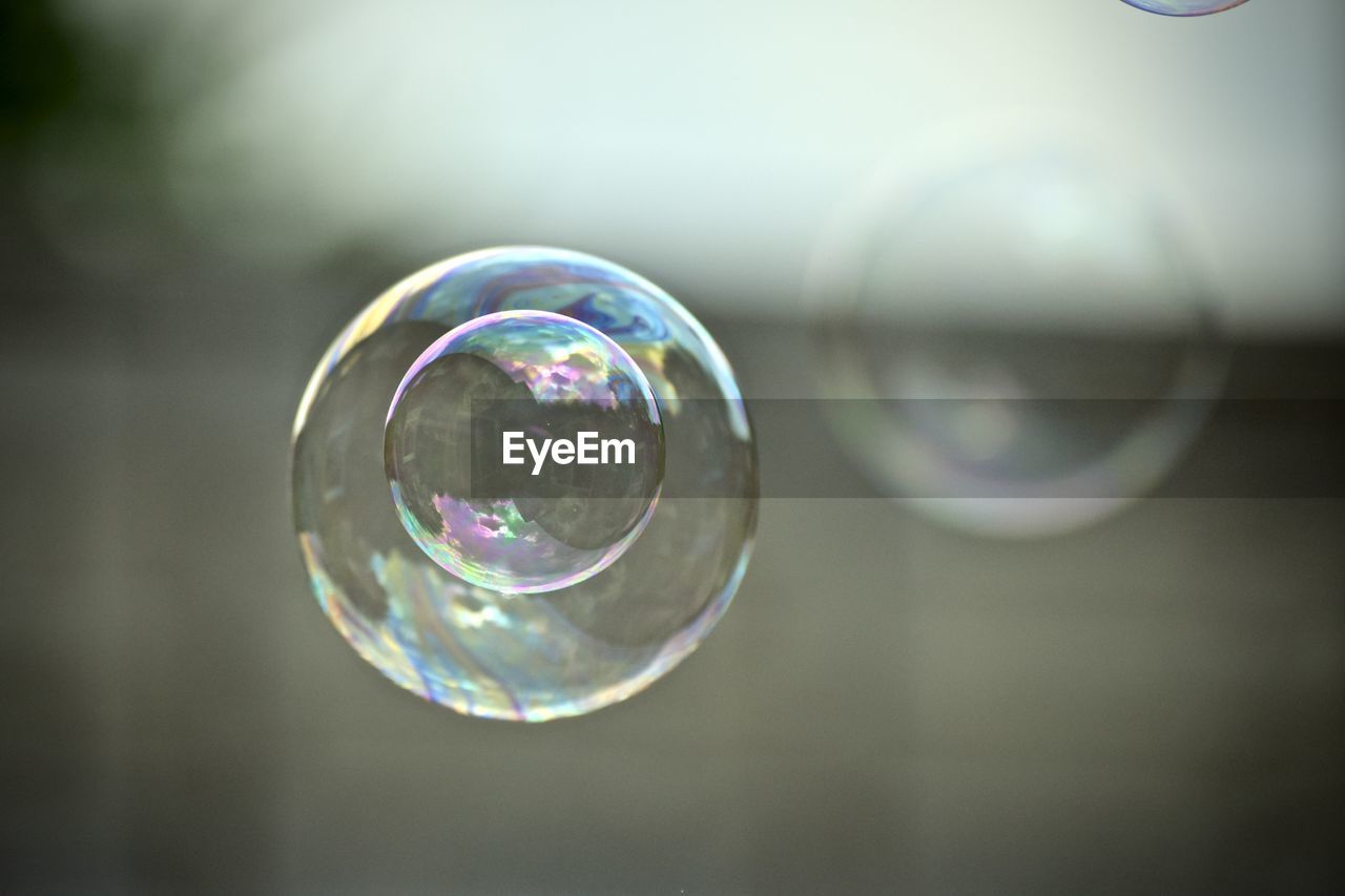 Close-up of bubbles