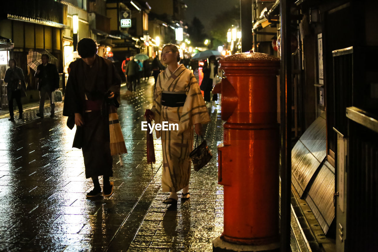 PEOPLE WALKING ON STREET