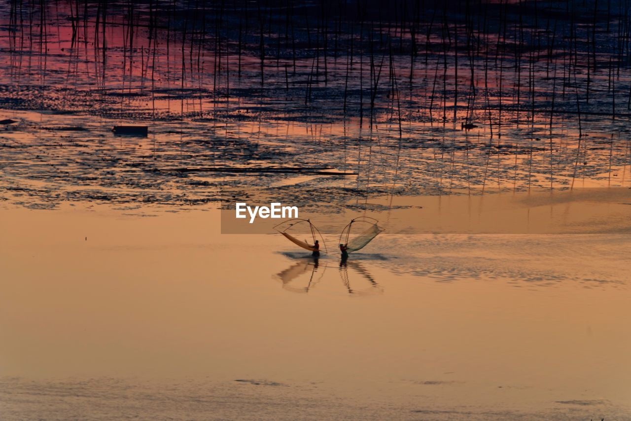 Scenic view of landscape during sunset