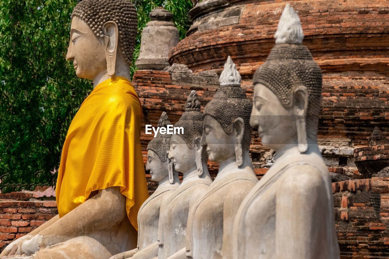 Statue of buddha statues in temple