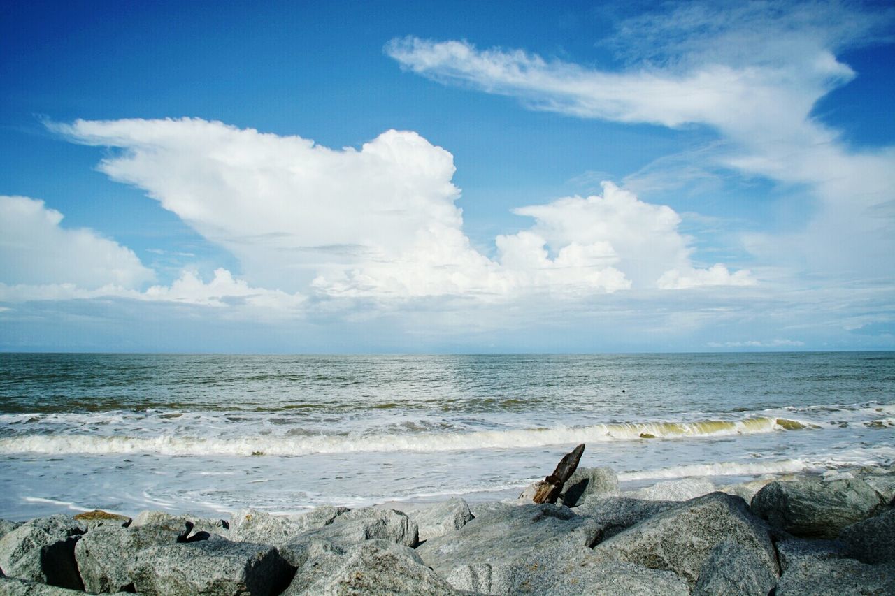 Scenic view of sea against sky