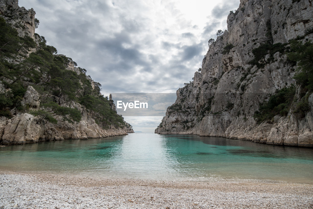 Aerial shot from nature wonder in provence france