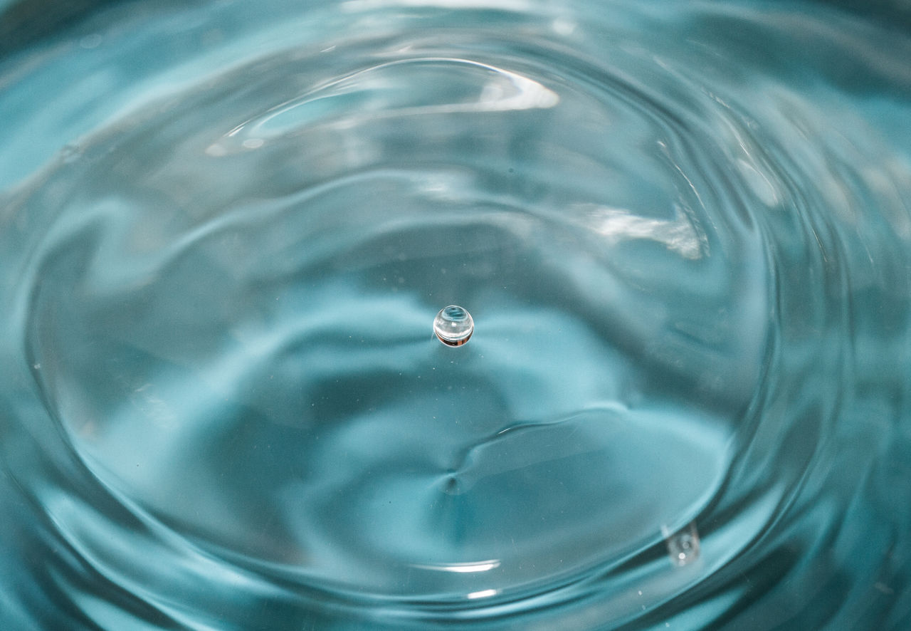 FULL FRAME SHOT OF WATER IN A DROP