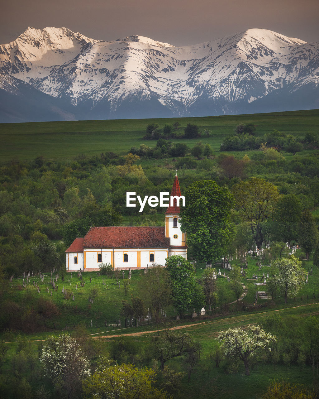 Springtime in the mountain villages near brasov.