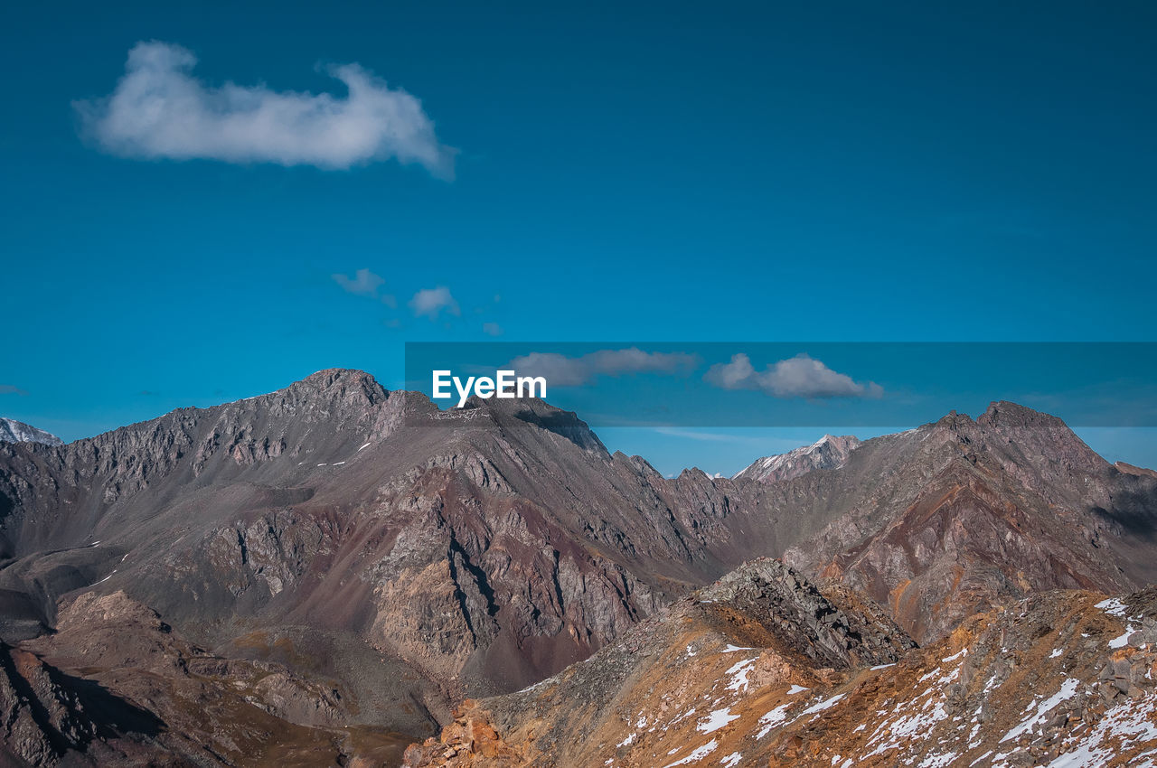 Scenic view of mountain range