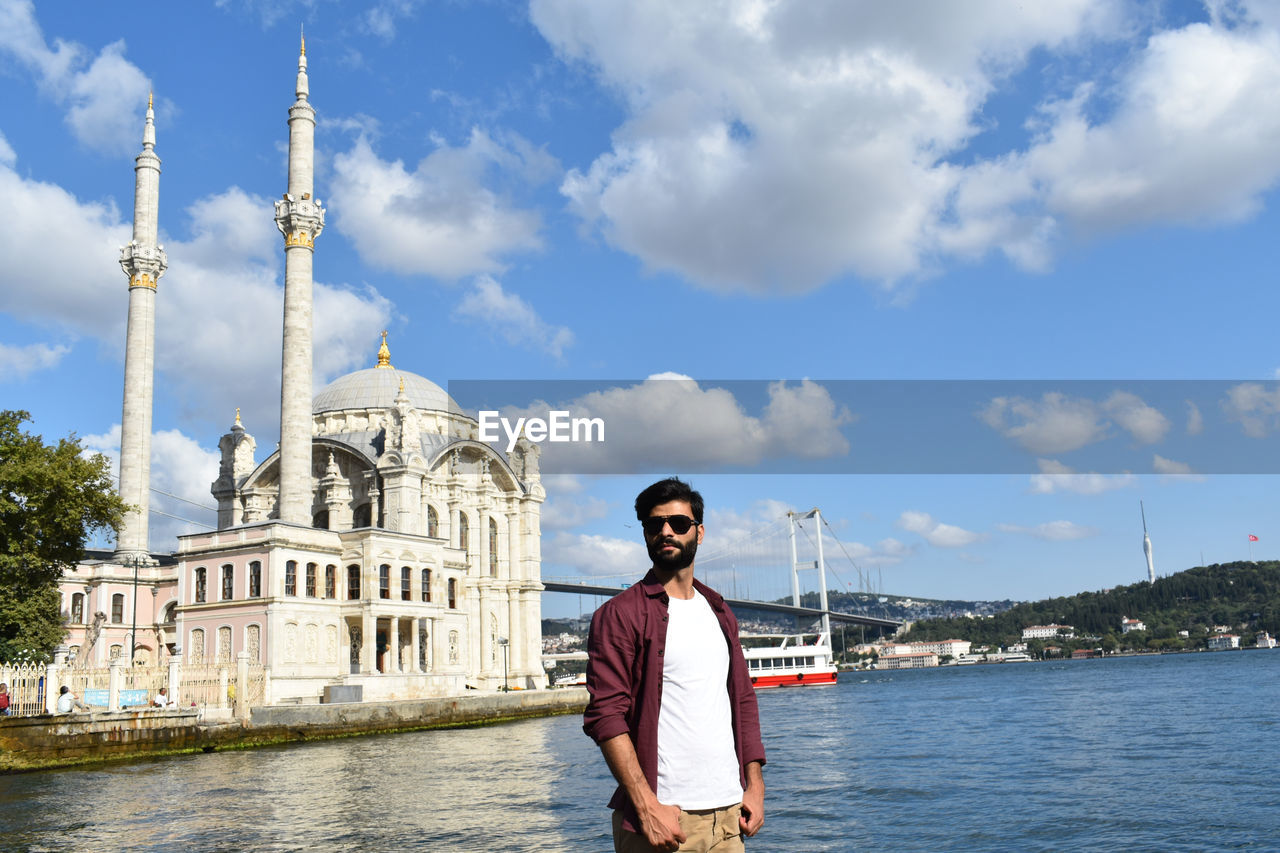 On the shores of bosphorus, posing with the architecture that speaks history 
