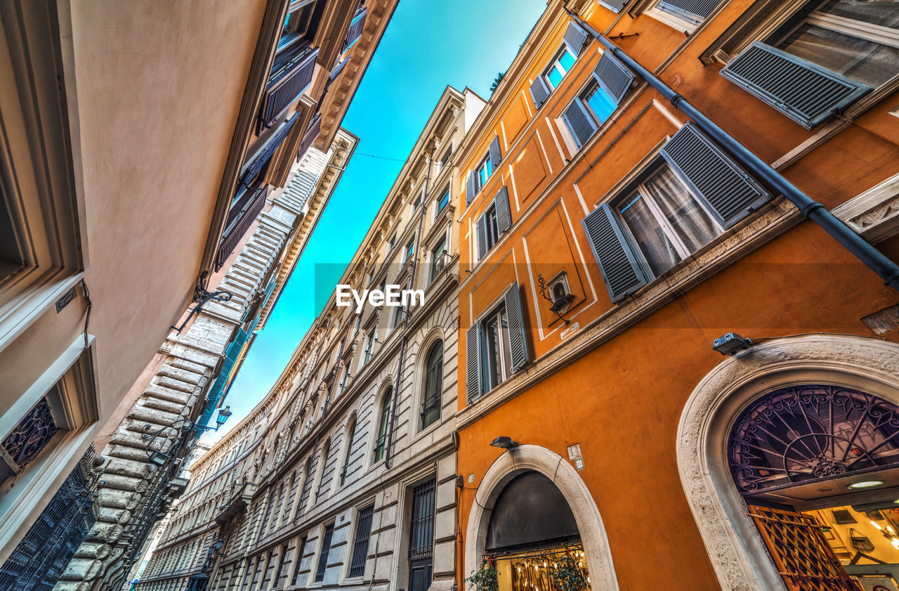 Low angle view of buildings against sky