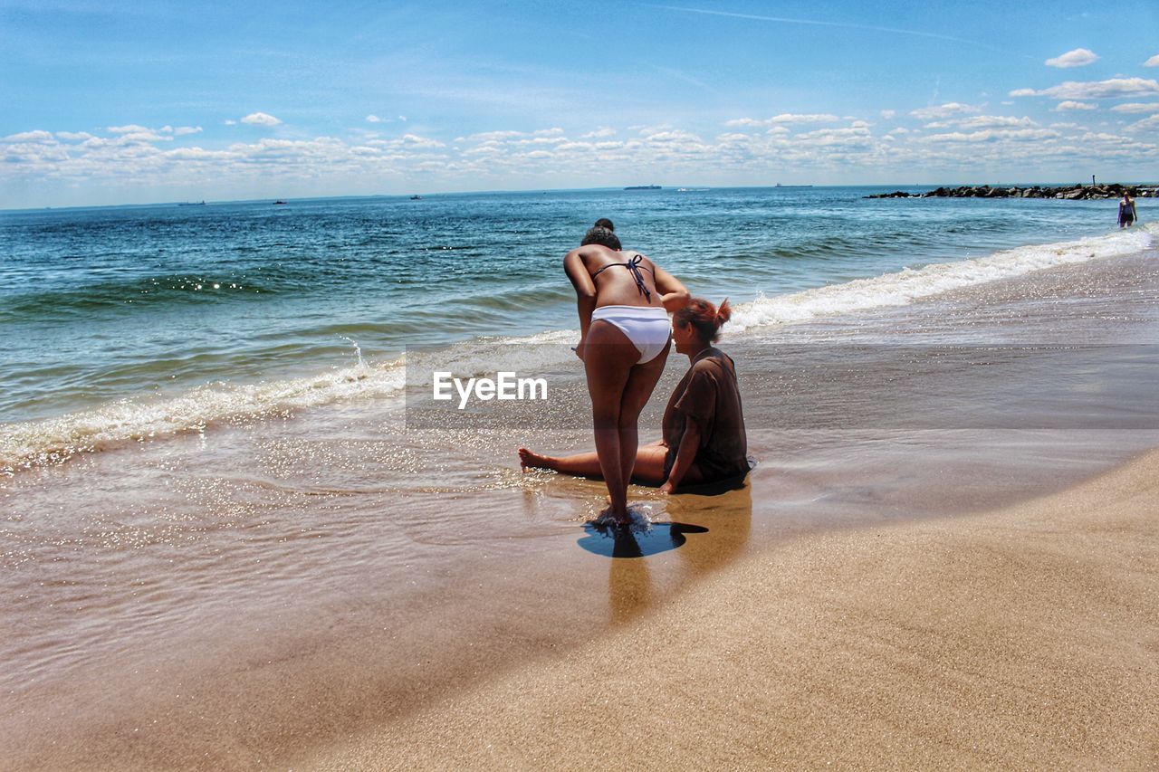 Women at beach